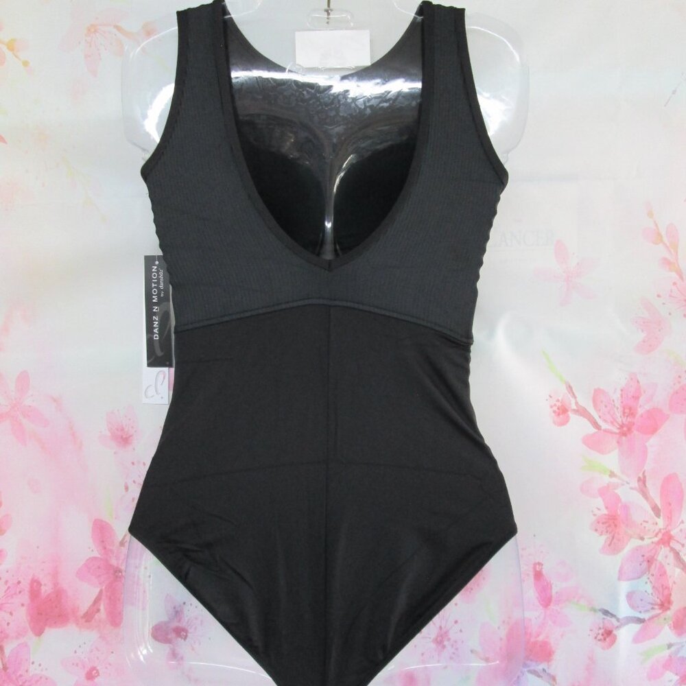 Leotard New Women's PA MA LA Dance Ballet Jazz Costume Black DanznMotion - Picture 4 of 5